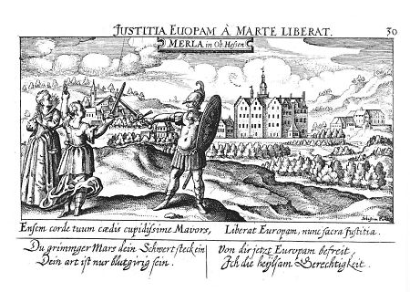 Ansicht von Merlau, 1628