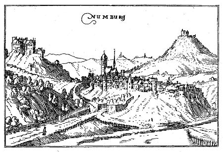 Ansicht von Naumburg, 1605