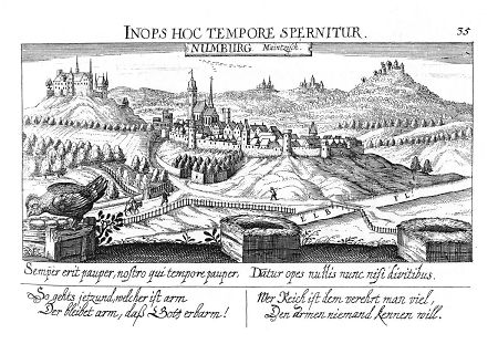 Ansicht von Naumburg, 1628