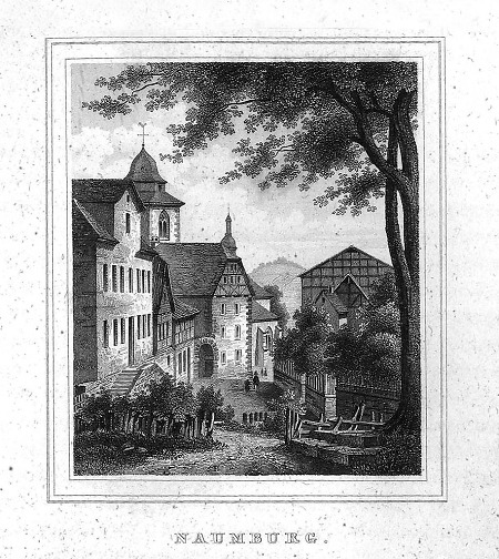 Teilansicht von Naumburg, 1850