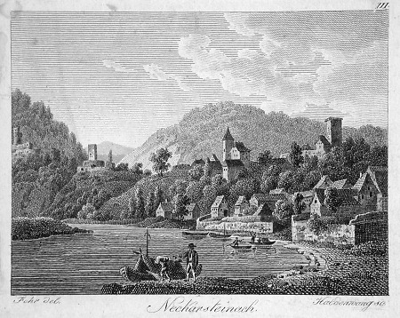 Ansicht von Neckarsteinach, 1813