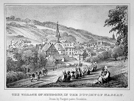 Ansicht von Neudorf, 1834