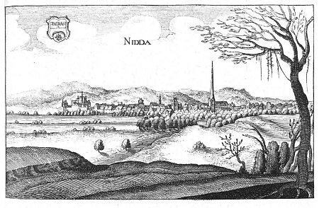 Ansicht von Nidda, 1646