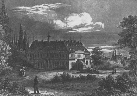 Ansicht von Schloss Reichardshausen, um 1840