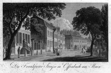 Blick in die Frankfurter Straße, 1818