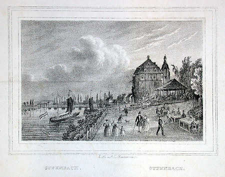 Das Mainufer bei Offenbach, Anfang 19. Jahrhundert