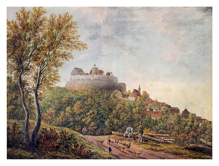 Ansicht der Feste Otzberg, um 1815