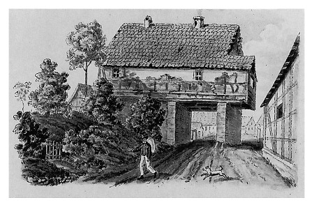 Brücken- oder Backhaustor in Praunheim, 1832