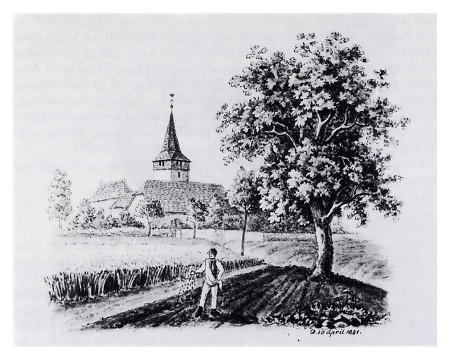 Ansicht von Preungesheim, 1841