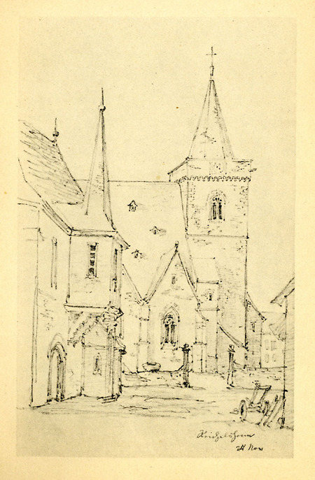 Ansicht der Ev. Kirche, 1826/27