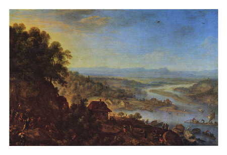 Der Rheingau bei Erbach nach Südost, 1665