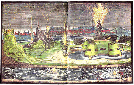 Feuerwerk vor Kassel, 1598