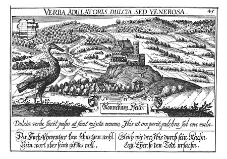 Ansicht von Ronneburg, 1631