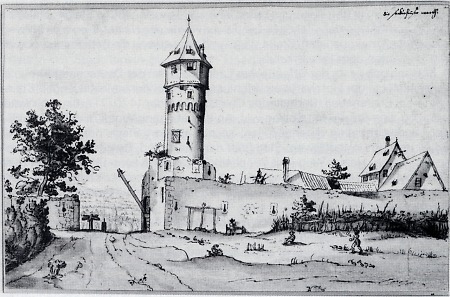 Ansicht der Sachsenhäuser Warte, um 1630