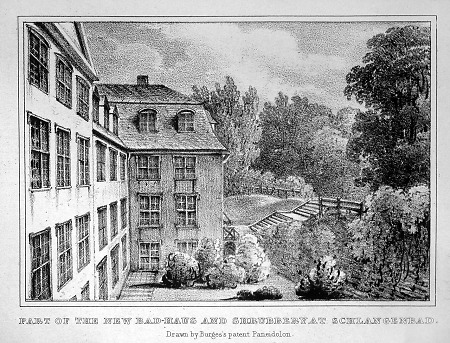 Teilansicht des Bad-Hauses, 1834