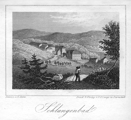 Ansicht von Schlangenbad, 1841
