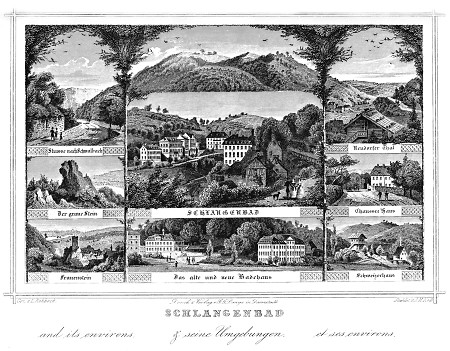 Ansichten von Schlangenbad und Umgebung, 1862