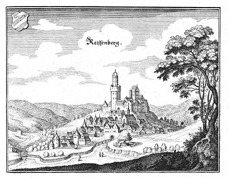 Ansicht der Burg Reifenberg, 1646