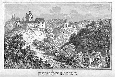Ansicht von Schönberg, 1849