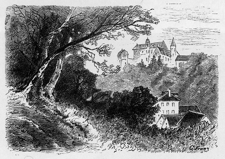 Ansicht von Schloss Schönberg, 1875