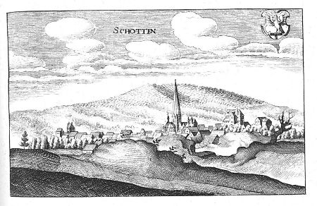 Ansicht von Schotten, 1646