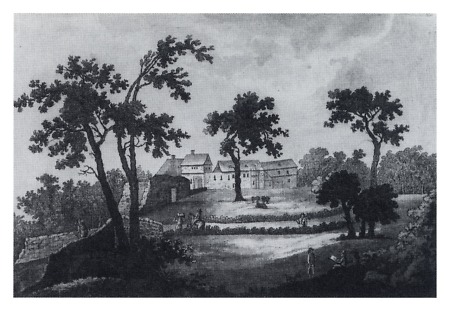 Ansicht von Hof Goldstein nahe Schwanheim, um 1800