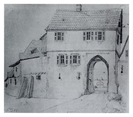Torhaus zum Hofgut Goldstein nahe Schwanheim, 1844