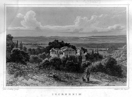 Ansicht von Jugenheim, 1849