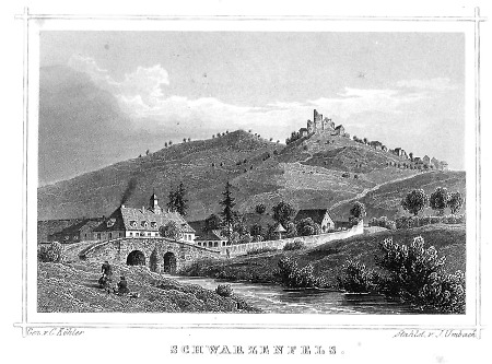 Ansicht von Schwarzenfels, 1850