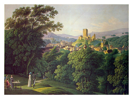 Blick auf Sonnenberg mit Burgruine, um 1814
