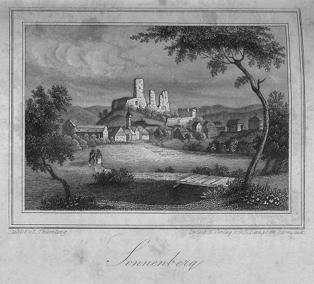 Ansicht von Sonnenberg, 1841