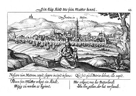 Ansicht von Sontra, 1626