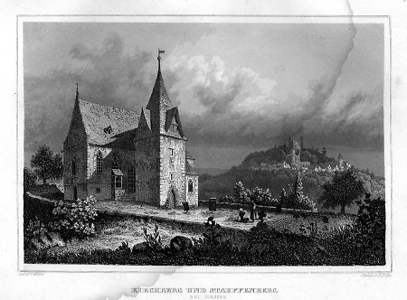 Ansicht des Kirchbergs nahe Staufenberg, 1849