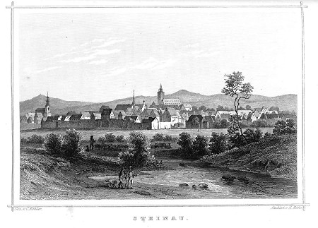 Ansicht von Steinau an der Straße, 1850
