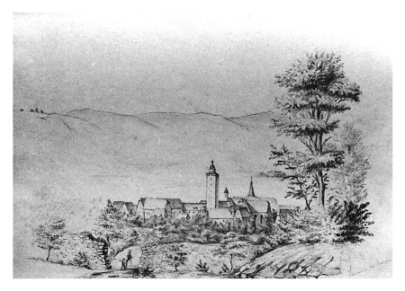 Ansicht von Steinau an der Straße, 2. Hälfte 19. Jahrhundert