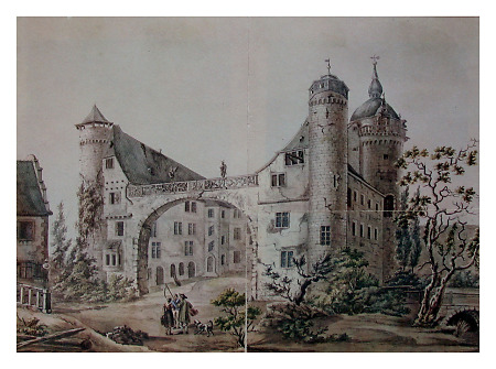 Ansicht des Schlosses Fürstenau, um 1810