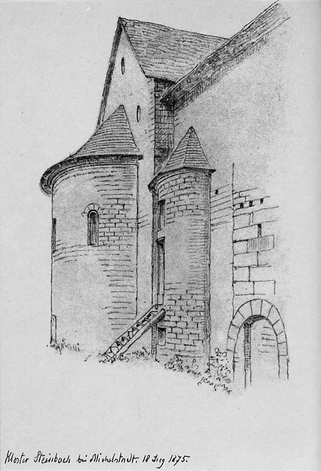 Teilansicht der Einhardsbasilika, 1875