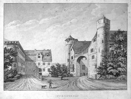 Ansicht von Schloss Fürstenau, 19. Jahrhundert