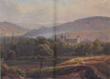Schlosspark Fürstenau und westliche Höhen, Mitte 19. Jahrhundert
