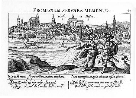 Ansicht von Treysa, 1625