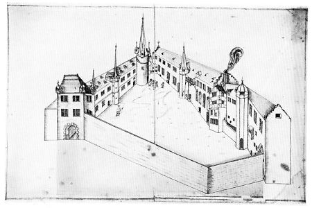 Aufriss des Waldecker Schlosses, 1620