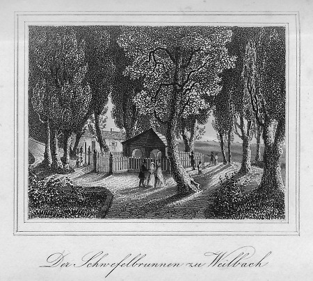 Der Schwefelbrunnen zu Bad Weilbach, 1841