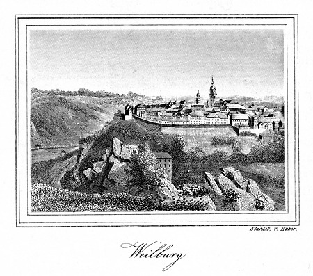 Ansicht von Weilburg, 1862