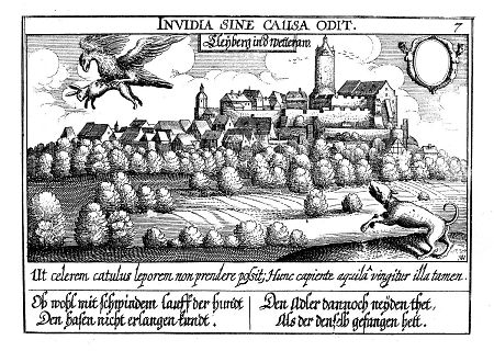 Ansicht von Gleiberg, 1631