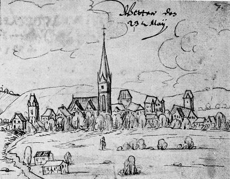 Ansicht von Wetter, 1632