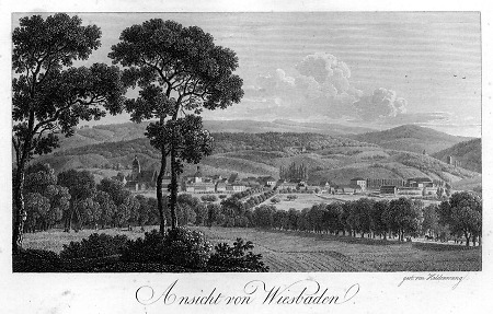 Ansicht von Wiesbaden, 1818