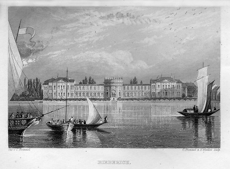 Ansicht von Schloss Biebrich, um 1840
