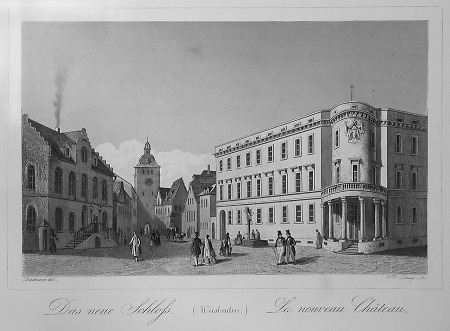 Blick auf das Neue Schloss, 1844