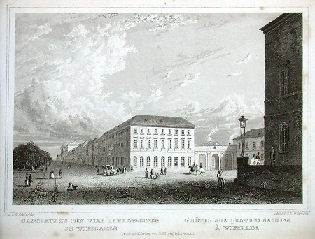 Ansicht des Gasthauses Zu den vier Jahreszeiten, 1844