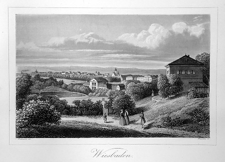 Ansicht von Wiesbaden, 1844